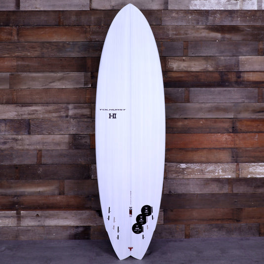 Harley Ingleby Series HIBT 3+3 Thunderbolt Red 6'6 × 20 ⅝ × 2 3/16 Surfboard - White/Blue 2