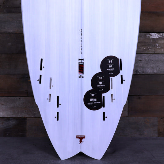 Harley Ingleby Series HIBT 3+3 Thunderbolt Red 6'6 × 20 ⅝ × 2 3/16 Surfboard - White/Blue 3