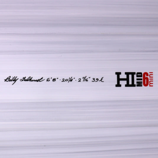 Harley Ingleby Mid 6 Mini Thunderbolt Red 6'8 × 20 ¼ × 2 11/16 Surfboard - Candy/White 4