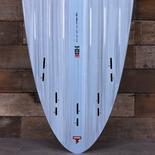Harley Ingleby Mid 6 Mini Thunderbolt Red 6'8 × 20 ¼ × 2 11/16 Surfboard - Light Blue 3