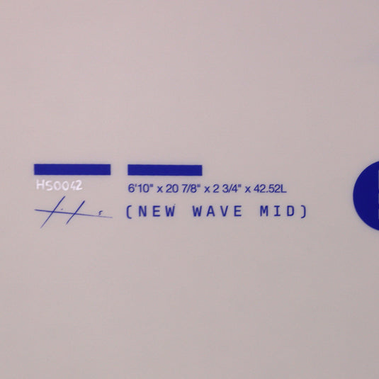 Haydenshapes New Wave Mid FutureFlex 6'10 × 20 ⅞ × 2 ¾ Surfboard - Blue 4