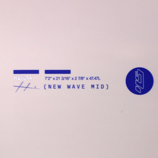 Haydenshapes New Wave Mid FutureFlex 7'2 × 21 3/16 × 2 ⅞ Surfboard - Blue 4