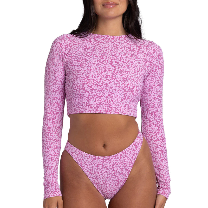 Load image into Gallery viewer, JOLYN Moana Long Sleeve Crop Rash Guard 7
