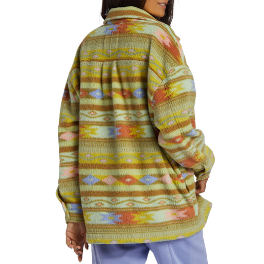 Billabong Women's Happy Camper Shacket Sweater Jacket 3