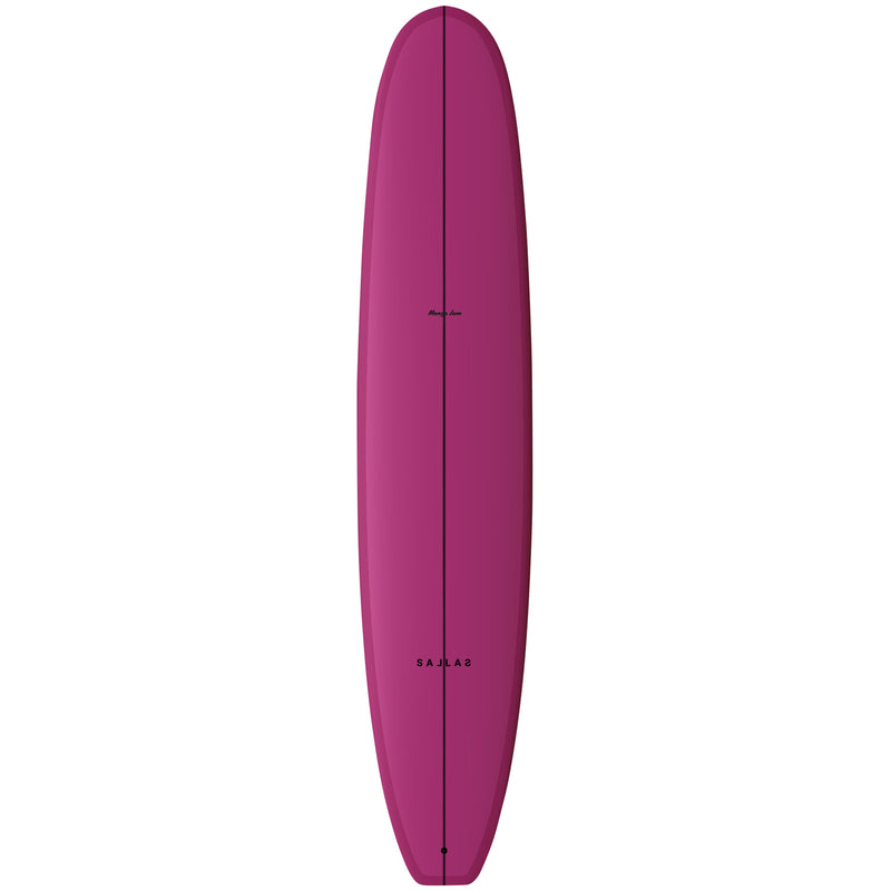 Load image into Gallery viewer, Kai Sallas Mango Jam Thunderbolt Silver Surfboard 1
