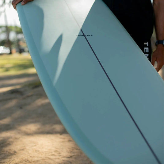 Kai Sallas Tsunami Thunderbolt Silver 9'8 × 23 ½ × 3 ⅛ Surfboard - Volan 5