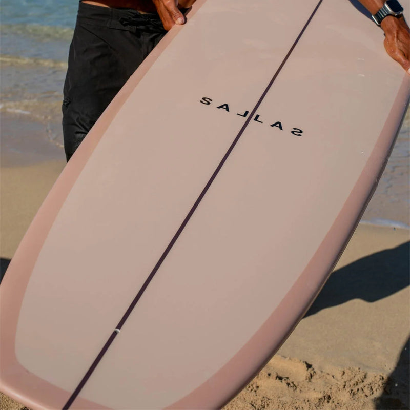 Load image into Gallery viewer, Kai Sallas Tsunami Thunderbolt Silver 9'8 × 23 ½ × 3 ⅛ Surfboard - Volan 6
