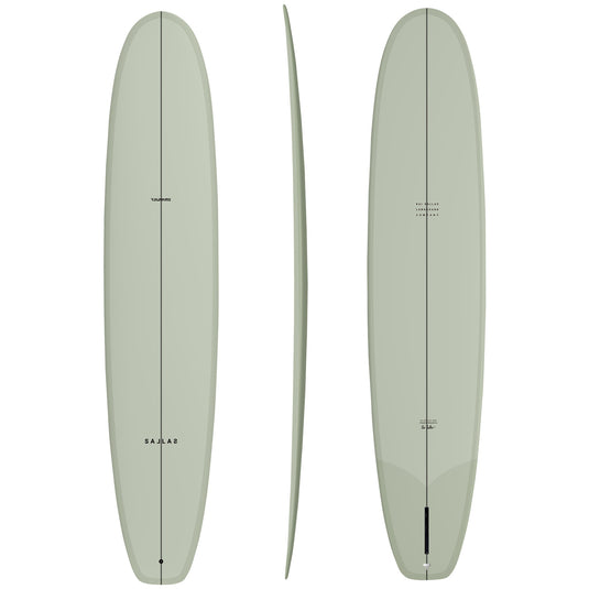 Kai Sallas Tsunami Thunderbolt Silver Surfboard 11