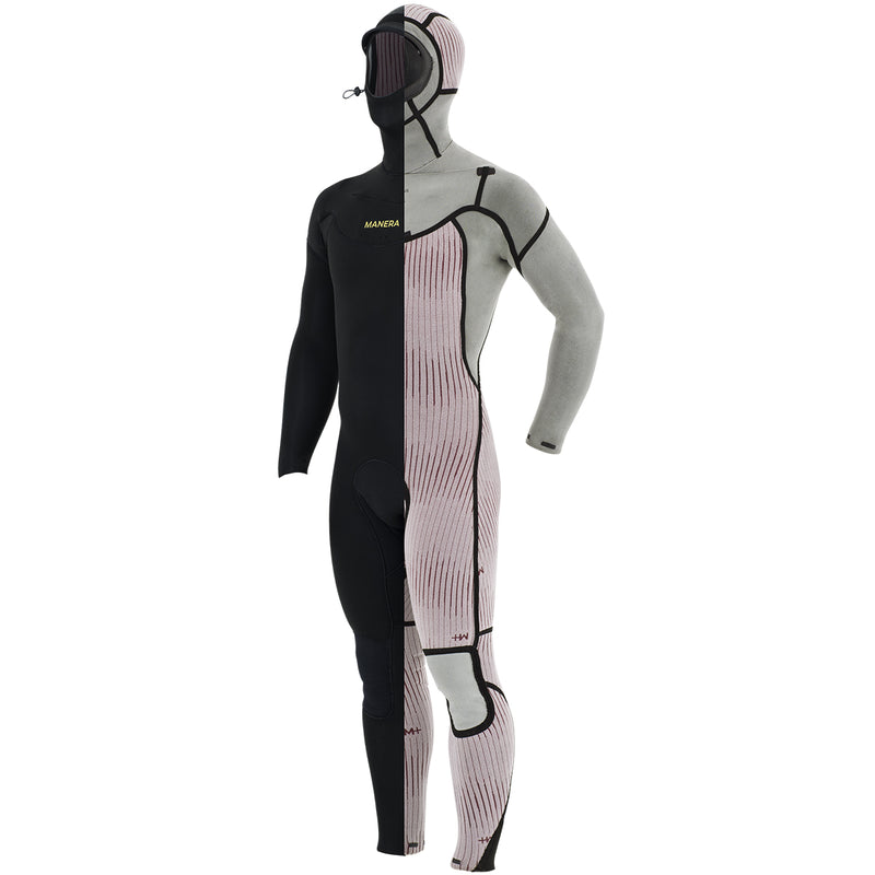Load image into Gallery viewer, Manera Magma Meteor 6/4 Hooded Chest-Zip Wetsuit • 2023 2
