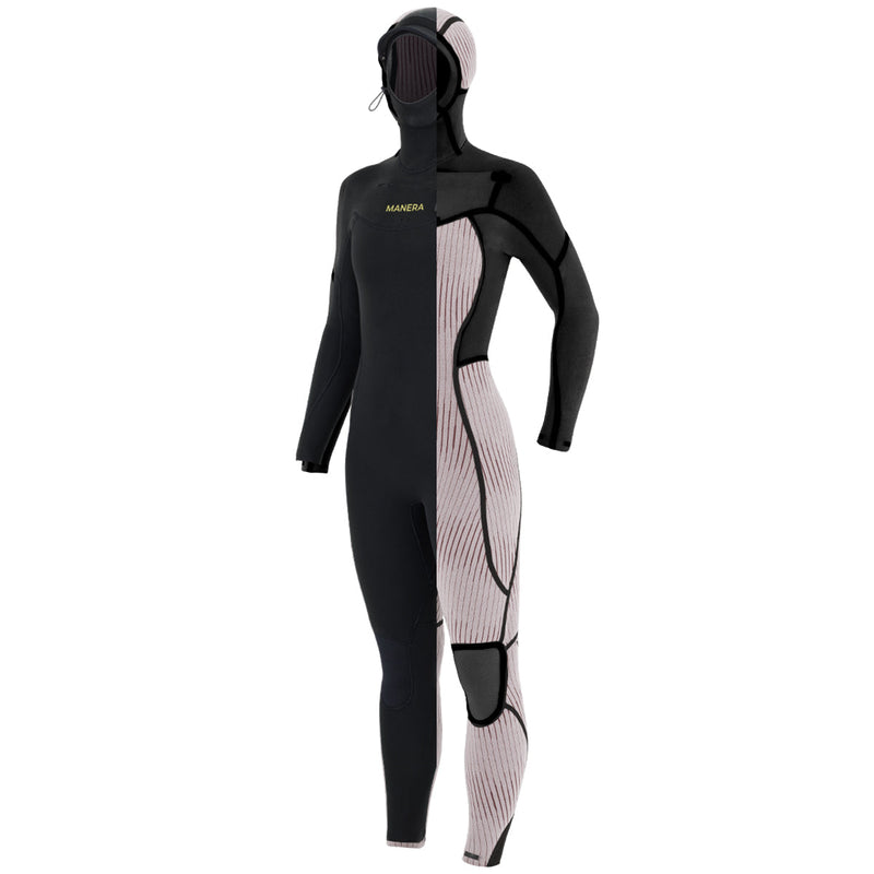 Load image into Gallery viewer, Manera Women's Magma Steamer 5/4/3 Hooded Chest-Zip Wetsuit • 2024 4
