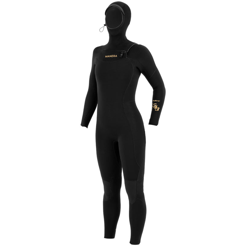 Load image into Gallery viewer, Manera Women's Seafarer 5/4/3 Hooded Chest-Zip Wetsuit 1
