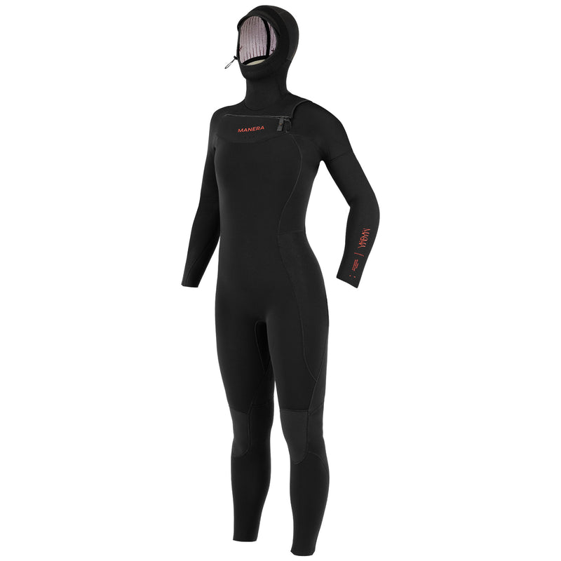 Load image into Gallery viewer, Manera Women's Magma 6/4 Hooded Chest-Zip Wetsuit 1
