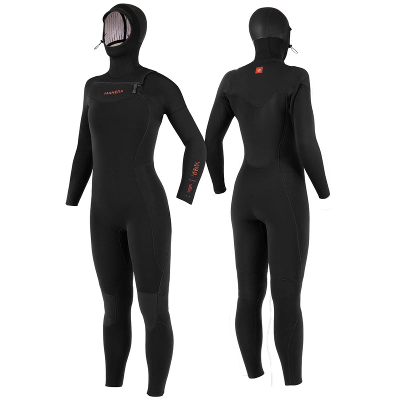 Load image into Gallery viewer, Manera Women's Magma 6/4 Hooded Chest-Zip Wetsuit 3
