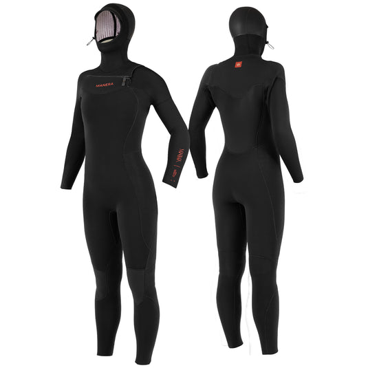 Manera Women's Magma 6/4 Hooded Chest-Zip Wetsuit 3