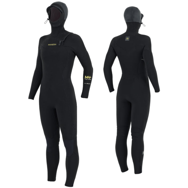Load image into Gallery viewer, Manera Women's Magma Meteor 6/4 Hooded Chest-Zip Wetsuit • 2023 4

