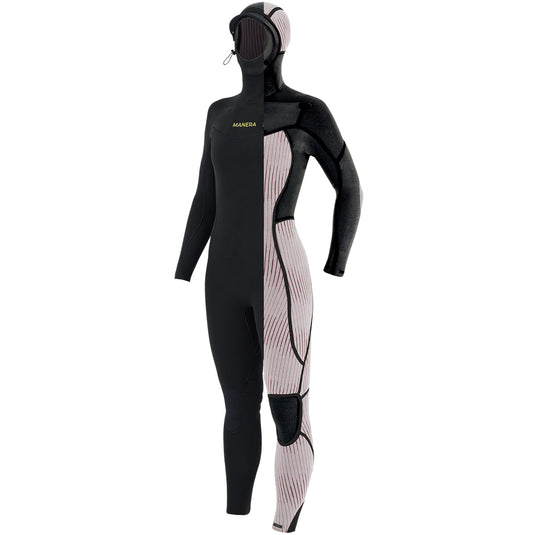 Manera Women's Magma Steamer 6/4 Hooded Chest-Zip Wetsuit • 2024 2