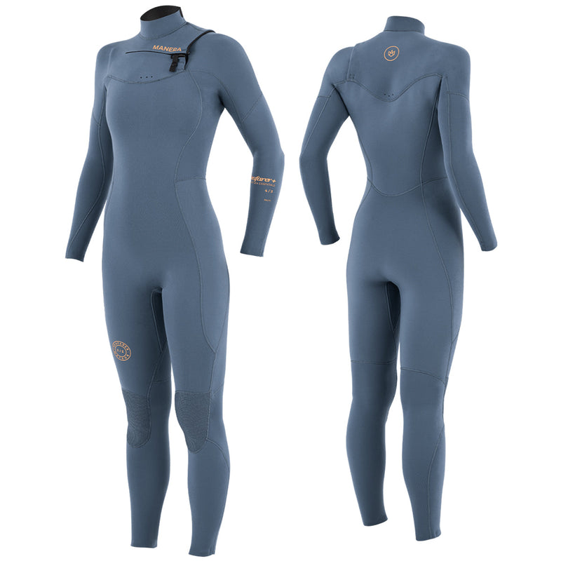 Load image into Gallery viewer, Manera Women's Seafarer+ Steamer 4/3 Chest-Zip Wetsuit 5
