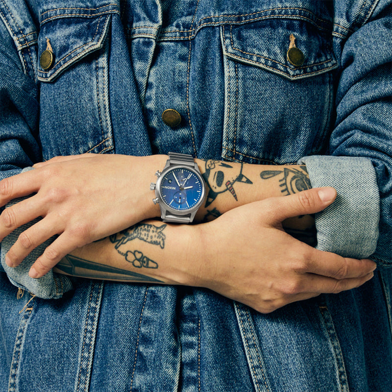 Load image into Gallery viewer, Nixon Station Chrono Stainless Steel Watch 6
