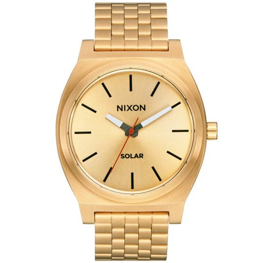 Nixon Time Teller Solar Stainless Steel Watch 1