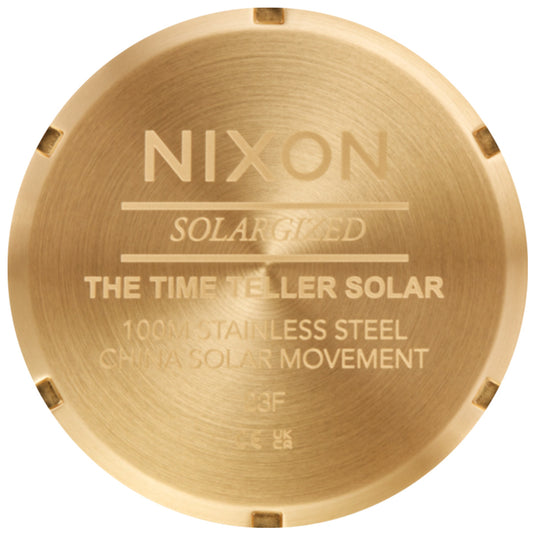 Nixon Time Teller Solar Stainless Steel Watch 5