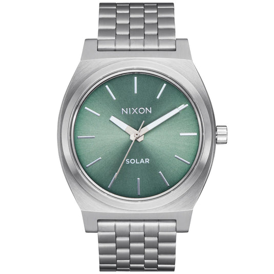 Nixon Time Teller Solar Stainless Steel Watch 9
