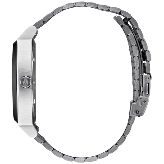 Nixon Time Teller Solar Stainless Steel Watch 