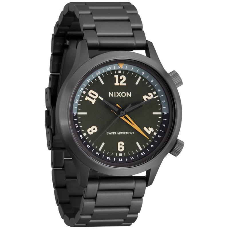 Load image into Gallery viewer, Nixon The Drifter 40 GMT Stainless Steel Watch 4
