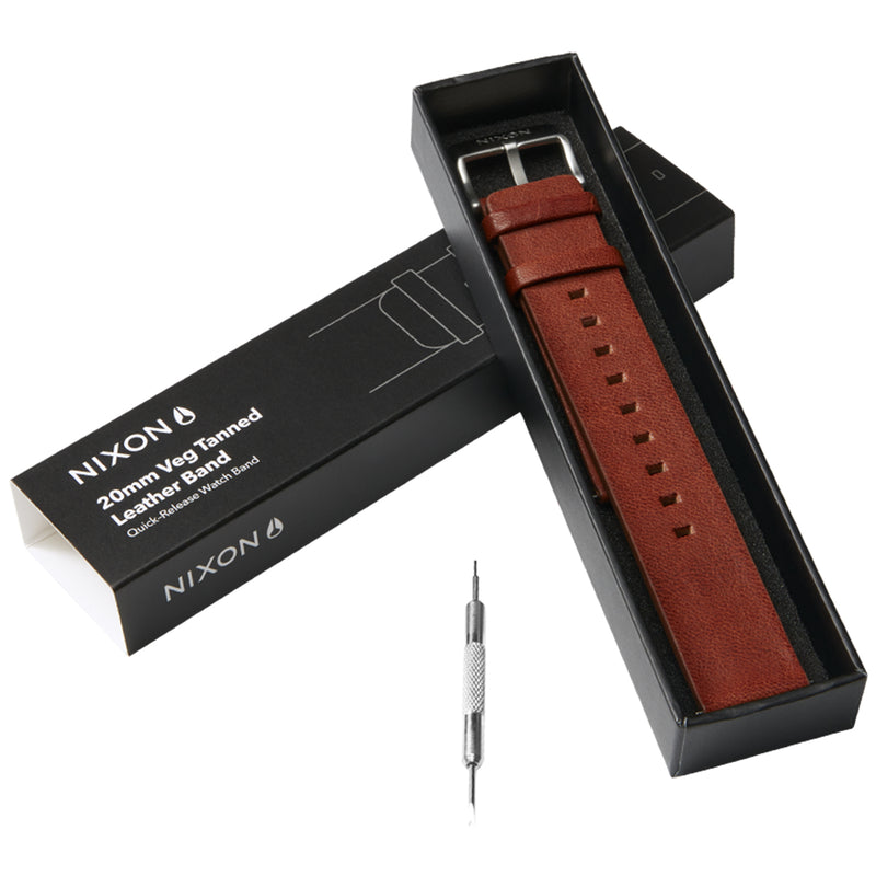 Load image into Gallery viewer, Nixon 20mm Veg Tanned Leather Watch Band 8
