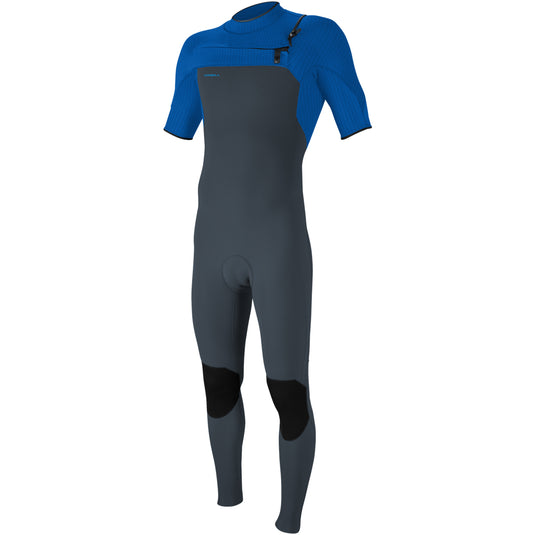 O'Neill HyperFreak 2mm Short Sleeve Chest-Zip Wetsuit - Dkorion/Deepsea 1