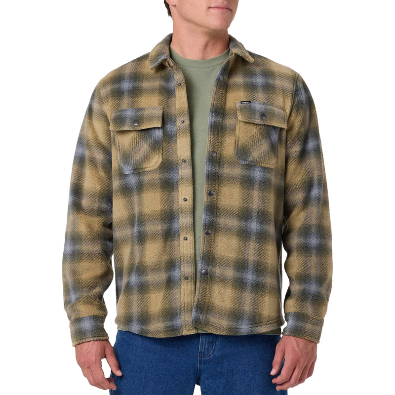 Load image into Gallery viewer, O'Neill Glacier Plaid Superfleece Long Sleeve Snap-Button Shirt 3
