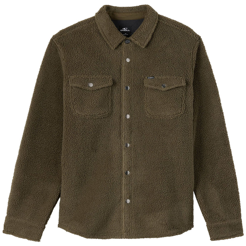 Load image into Gallery viewer, O'Neill Glacier Solid Superfleece Long Sleeve Snap-Button Shirt 1
