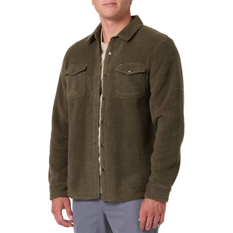Load image into Gallery viewer, O'Neill Glacier Solid Superfleece Long Sleeve Snap-Button Shirt 5
