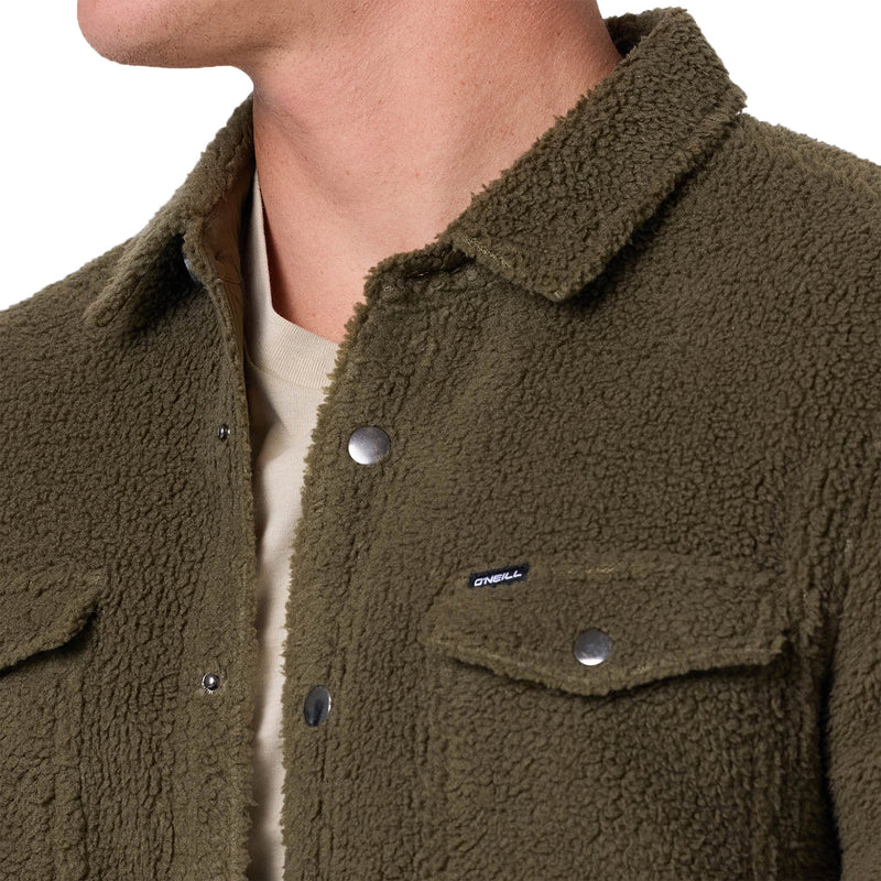 Load image into Gallery viewer, O'Neill Glacier Solid Superfleece Long Sleeve Snap-Button Shirt 6
