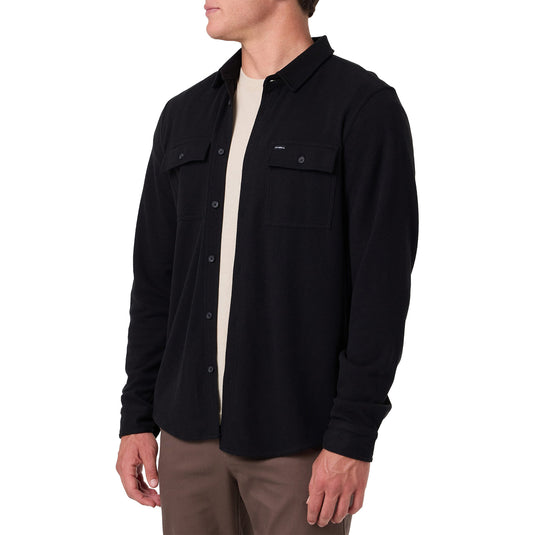 O'Neill Sutton Solid Long Sleeve Button-Up Shirt 5