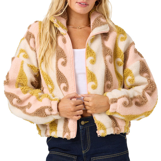 O'Neill Women's Cordin High-Pile Zip-Up Jacket