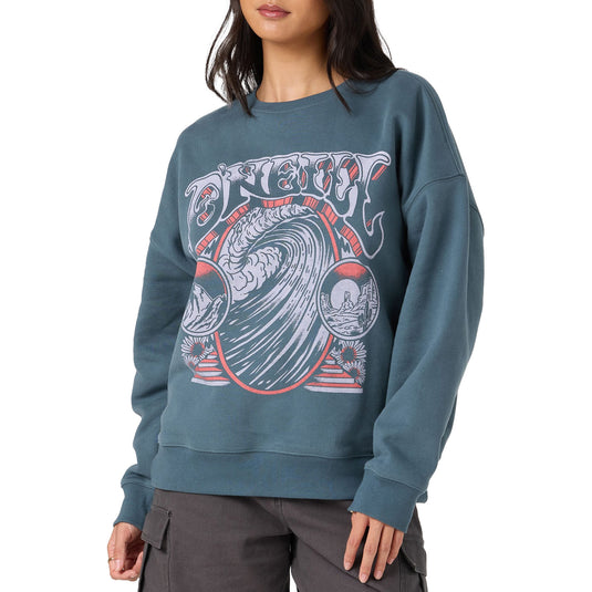 O'Neill Women's Psych'd Oversized Crew Sweatshirt 4