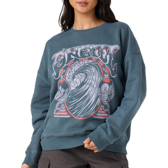 O'Neill Women's Psych'd Oversized Crew Sweatshirt 5
