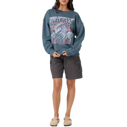 O'Neill Women's Psych'd Oversized Crew Sweatshirt 6