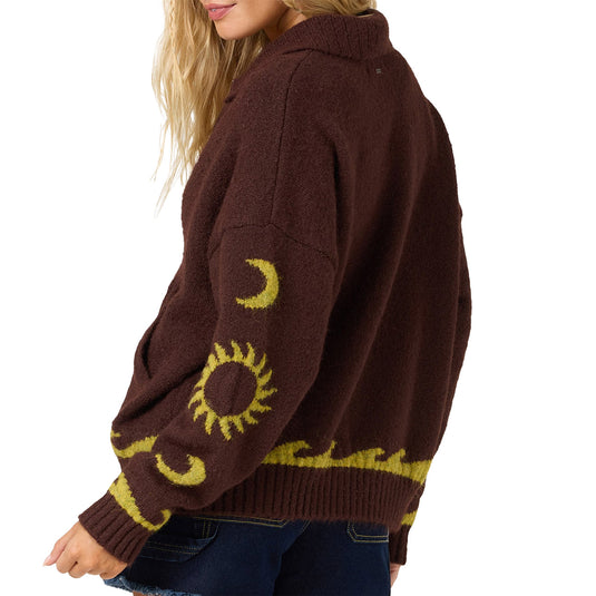 O'Neill Women's Corrine Long Sleeve Zip-Up Sweater 2