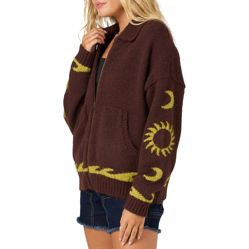 Load image into Gallery viewer, O'Neill Women's Corrine Long Sleeve Zip-Up Sweater 3
