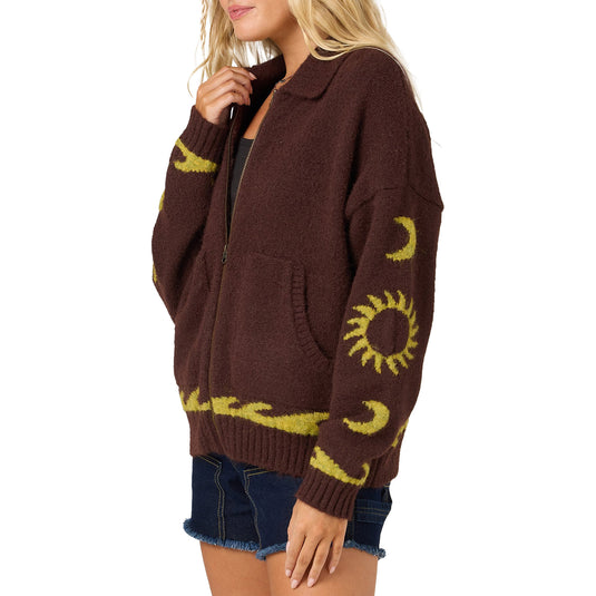 O'Neill Women's Corrine Long Sleeve Zip-Up Sweater 3