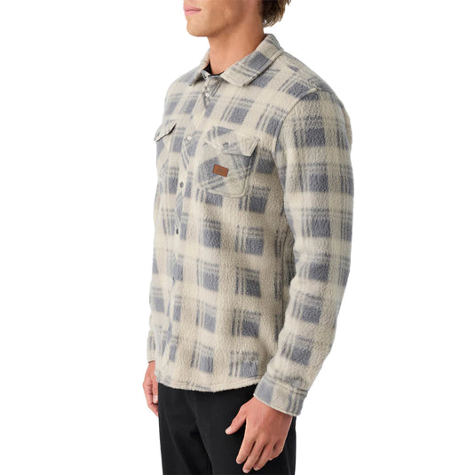 O'Neill Glacier Plaid High Pile Superfleece Shirt 6