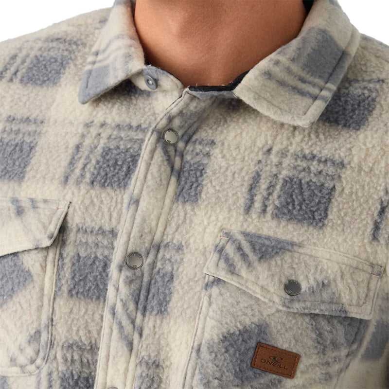 Load image into Gallery viewer, O'Neill Glacier Plaid High Pile Superfleece Shirt 7
