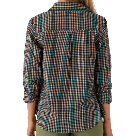 O'Neill Women's Nash Long Sleeve Button-Up Flannel Shirt 5