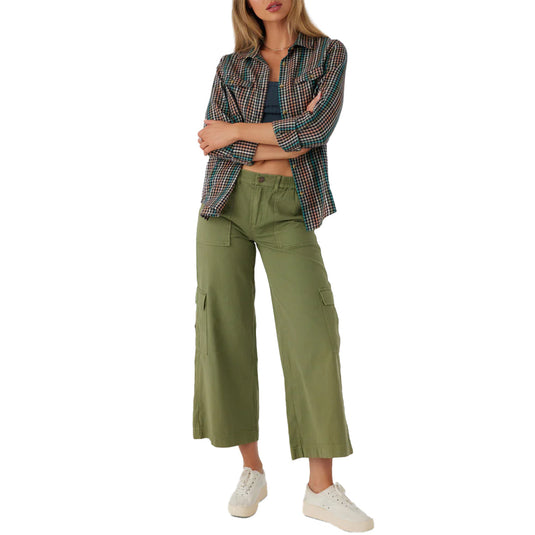 O'Neill Women's Nash Long Sleeve Button-Up Flannel Shirt 6