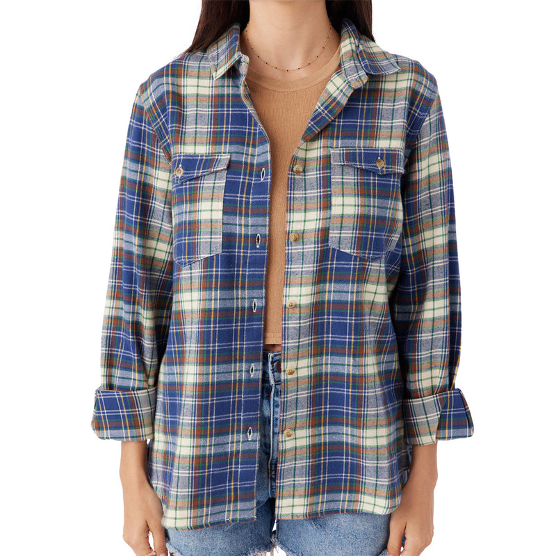 Load image into Gallery viewer, O'Neill Women's Nash Long Sleeve Button-Up Flannel Shirt 7

