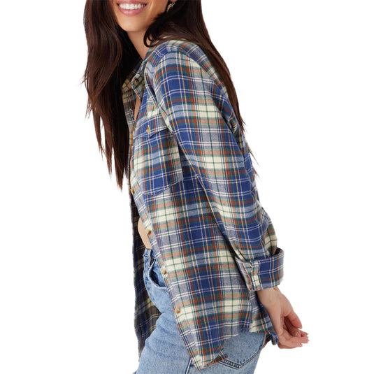 O'Neill Women's Nash Long Sleeve Button-Up Flannel Shirt 10