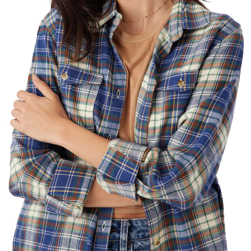 Load image into Gallery viewer, O'Neill Women's Nash Long Sleeve Button-Up Flannel Shirt 14
