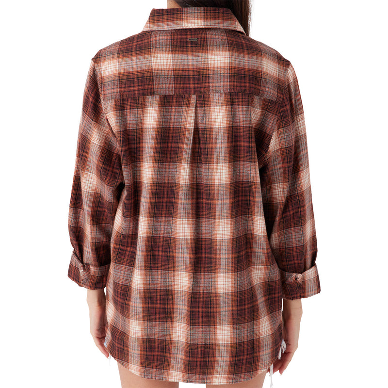 Load image into Gallery viewer, O'Neill Women's Brooks Long Sleeve Button-Up Flannel Shirt 5
