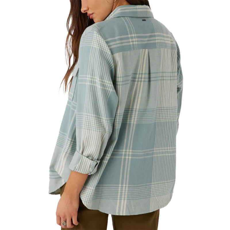 Load image into Gallery viewer, O'Neill Women's Brooks Long Sleeve Button-Up Flannel Shirt 12
